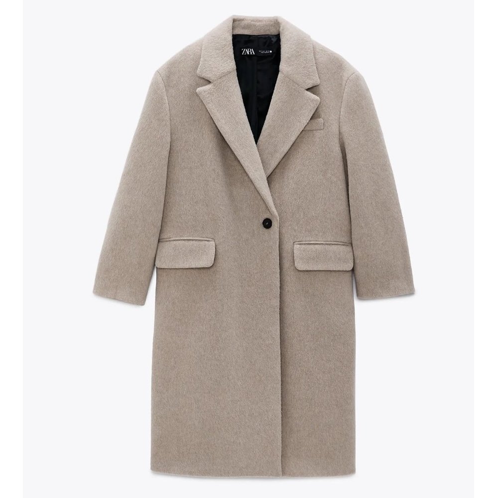 Zara Manteco Wool Blend Coat